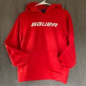 Bauer Hockey Youth L Hoodie Red